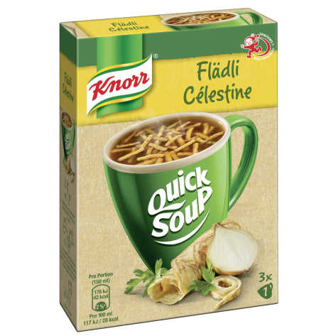 Knorr Quick Soup Suppe Flädli & Gemüse, vegetarisch – 34 g