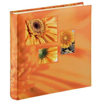 Hama Fotoalbum Jumbo Singo – für 300 × 300 mm, orange, mit Pergaminzwischenblättern, Karton