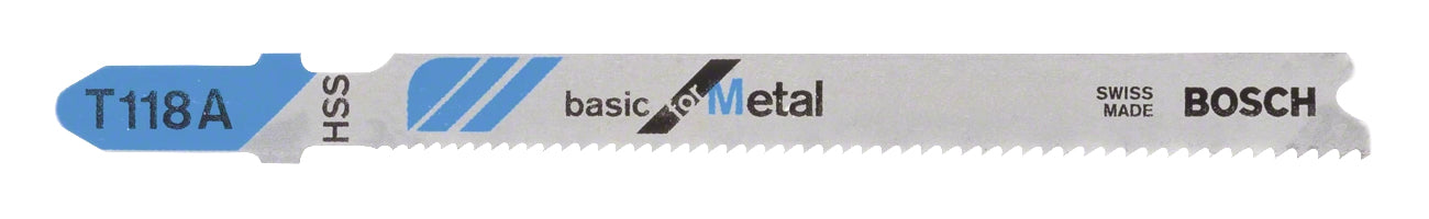 Bosch Professionelles Stichsägeblatt 92 mm HSS – für Metall – 5 Stk