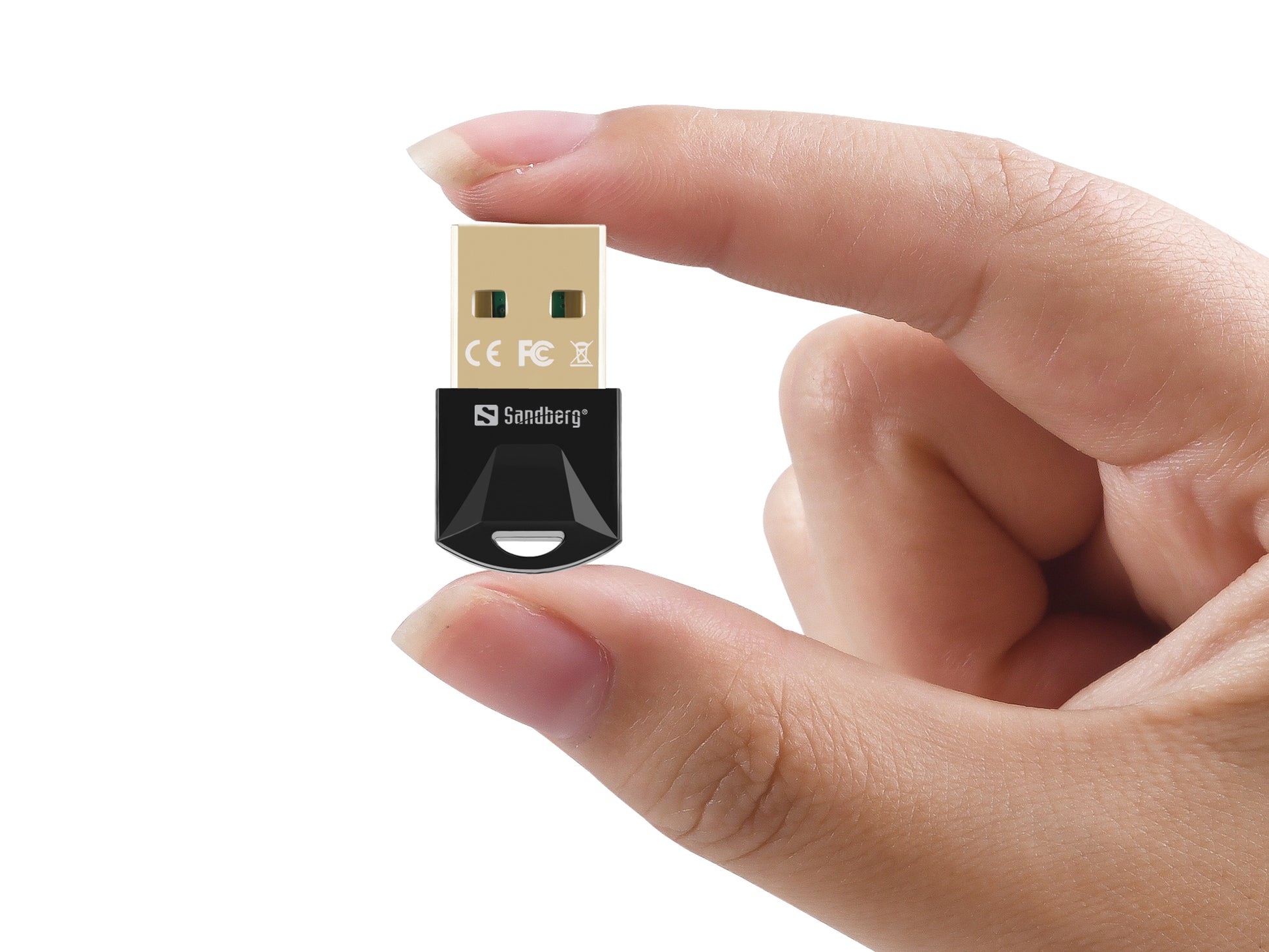 Sandberg USB-Bluetooth-Adapter – Bluetooth 5.0+EDR, 20 m, USB 2.0 – Schwarz