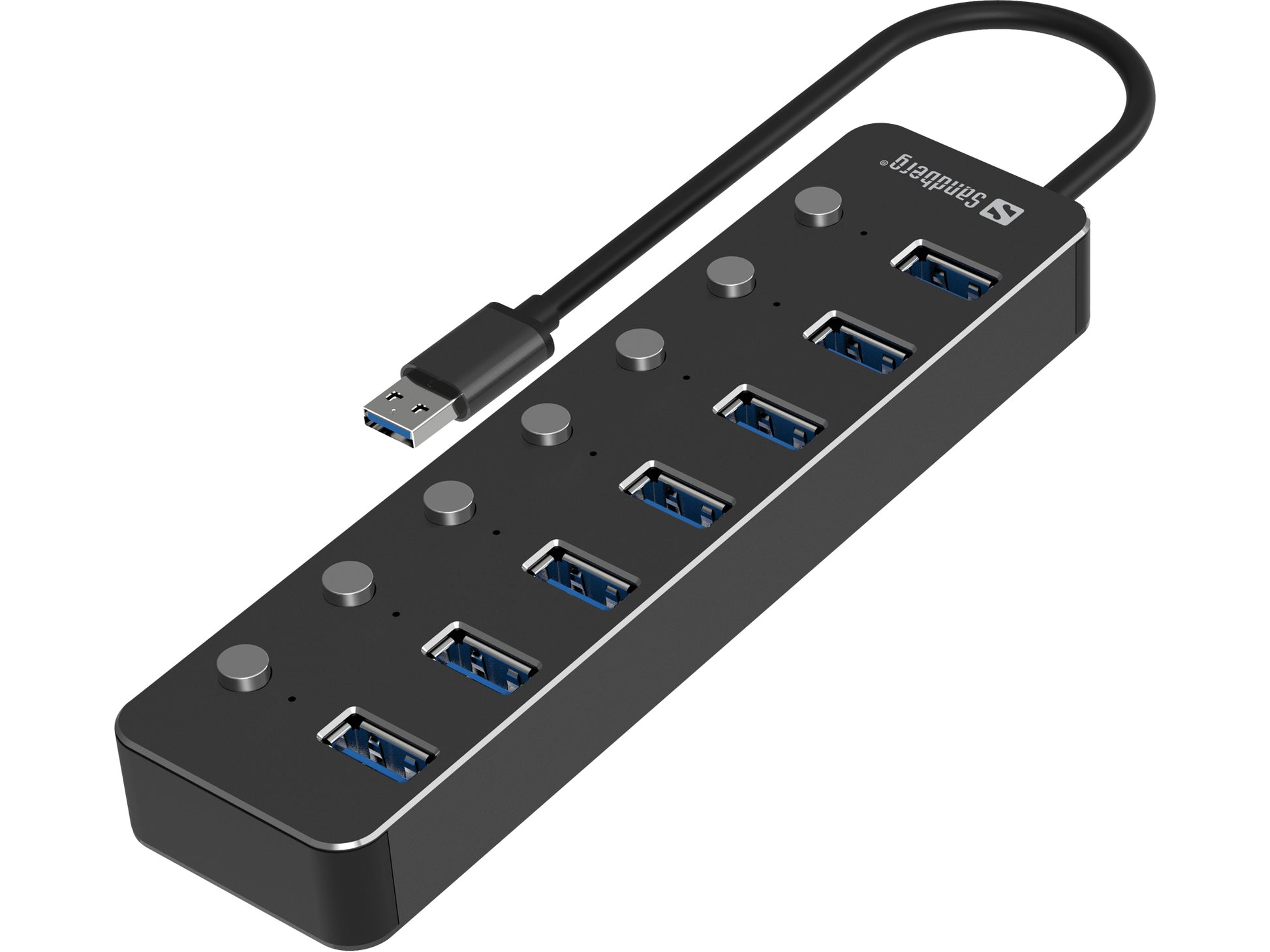 Sandberg 134-33 USB-Hub – USB 3.0, 7× USB-A