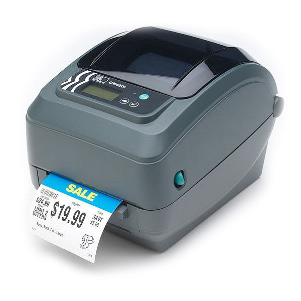 Zebra GX420t – Etikettendrucker, Thermodirekt/Thermotransfer, für Etiketten bis 104 mm, USB, RS-232, 203 dpi