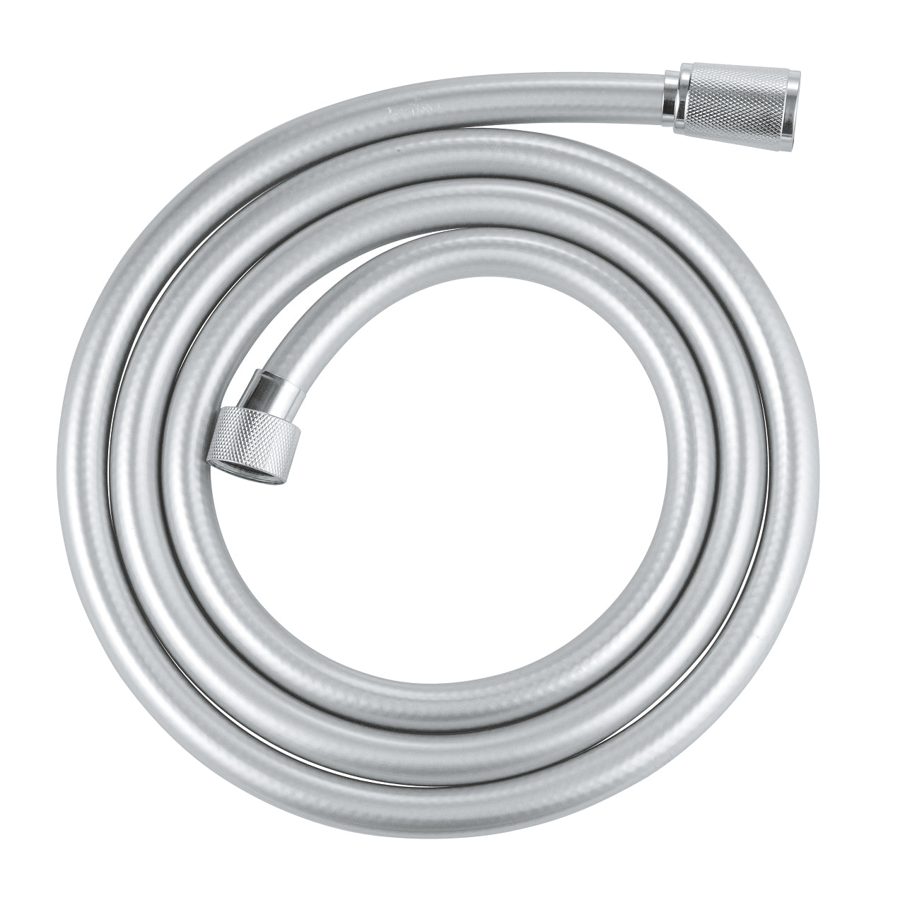 GROHE VitalioFlex Silver Duschschlauch – 175 cm, Kunststoff, 1/2" Anschluss, Chrom