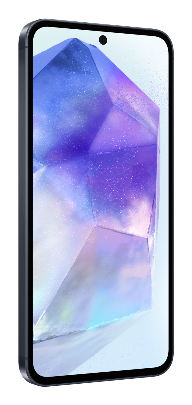 Samsung Galaxy A55 5G – awesome navy, 6,6", 1080 × 2340, Android 14, 128 GB, 8 GB, Dual-SIM, IP67, NFC