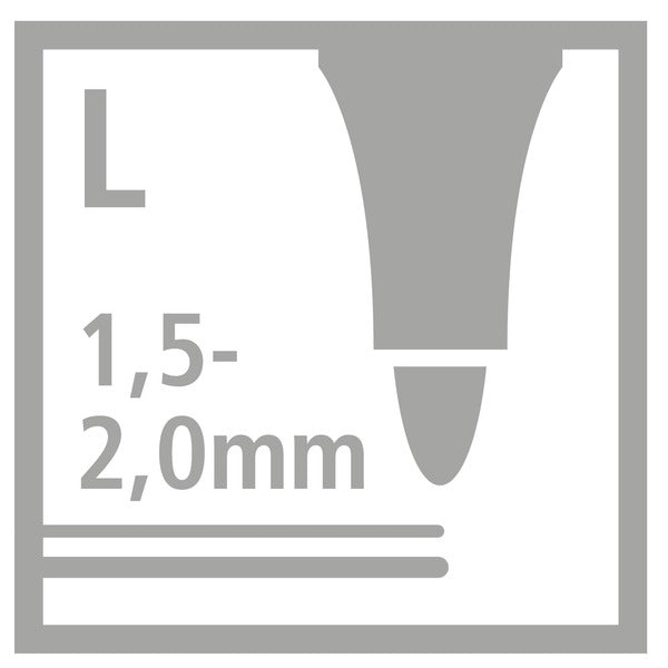 STABILO Trio Scribbi Filzstift – Rundspitze, 2 mm, wasservermalbar, Rot