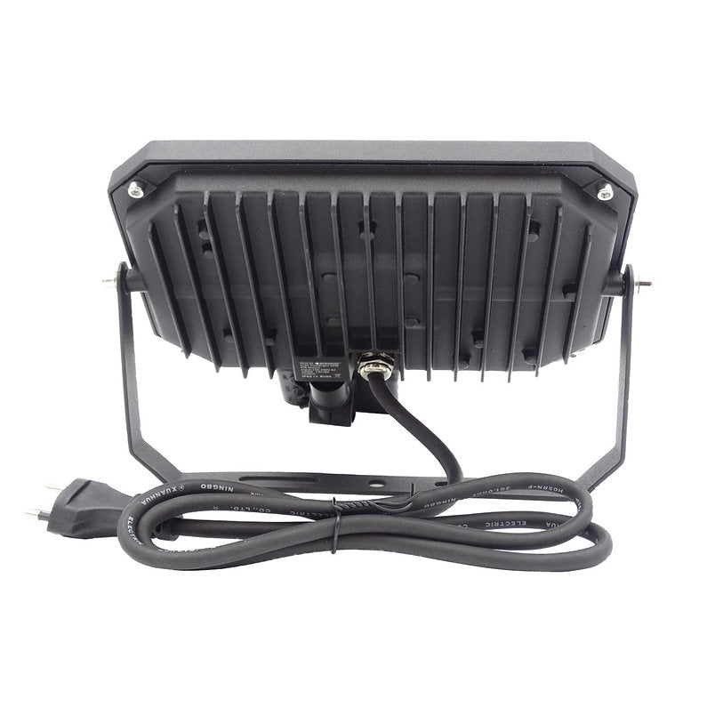 NORDRIDE Aussenwandleuchte – 50 W – Neutralweiss, 5000 K – IP54 – Netzbetrieb – mit Bewegungsmelder – Schwarz