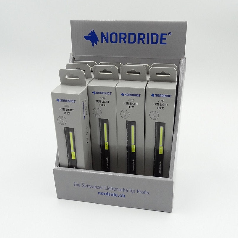 Nordride Handl Flex Taschenlampe – 200 lm, IP54, 600 mAh Akku, USB-C, Magnet – Schwarz
