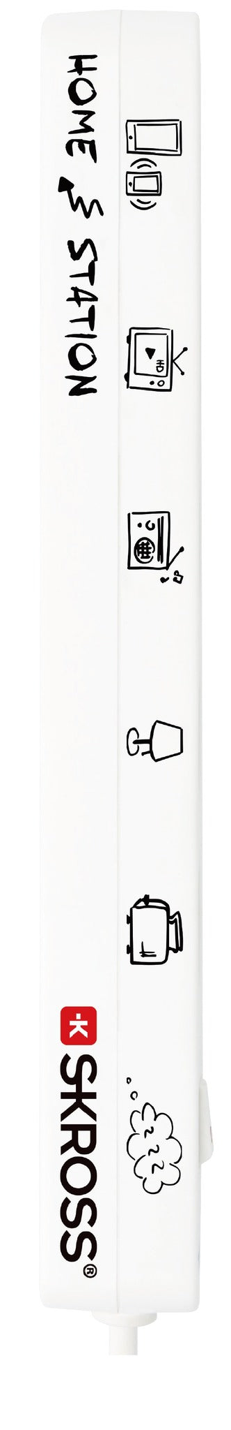 M. Schönenberger Steckdosenleiste, 4×T13, 1×USB-C + 1×USB-A, mit Schalter, 1,5 m, Kontrollleuchte – weiss