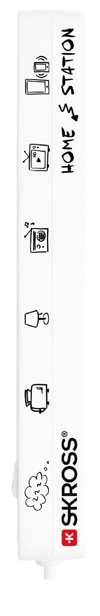 M. Schönenberger Steckdosenleiste, 4×T13, 1×USB-C + 1×USB-A, mit Schalter, 1,5 m, Kontrollleuchte – weiss