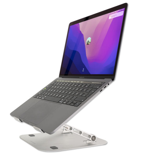4smarts Laptop-Ständer – für Notebooks, höhenverstellbar, faltbar – Silber