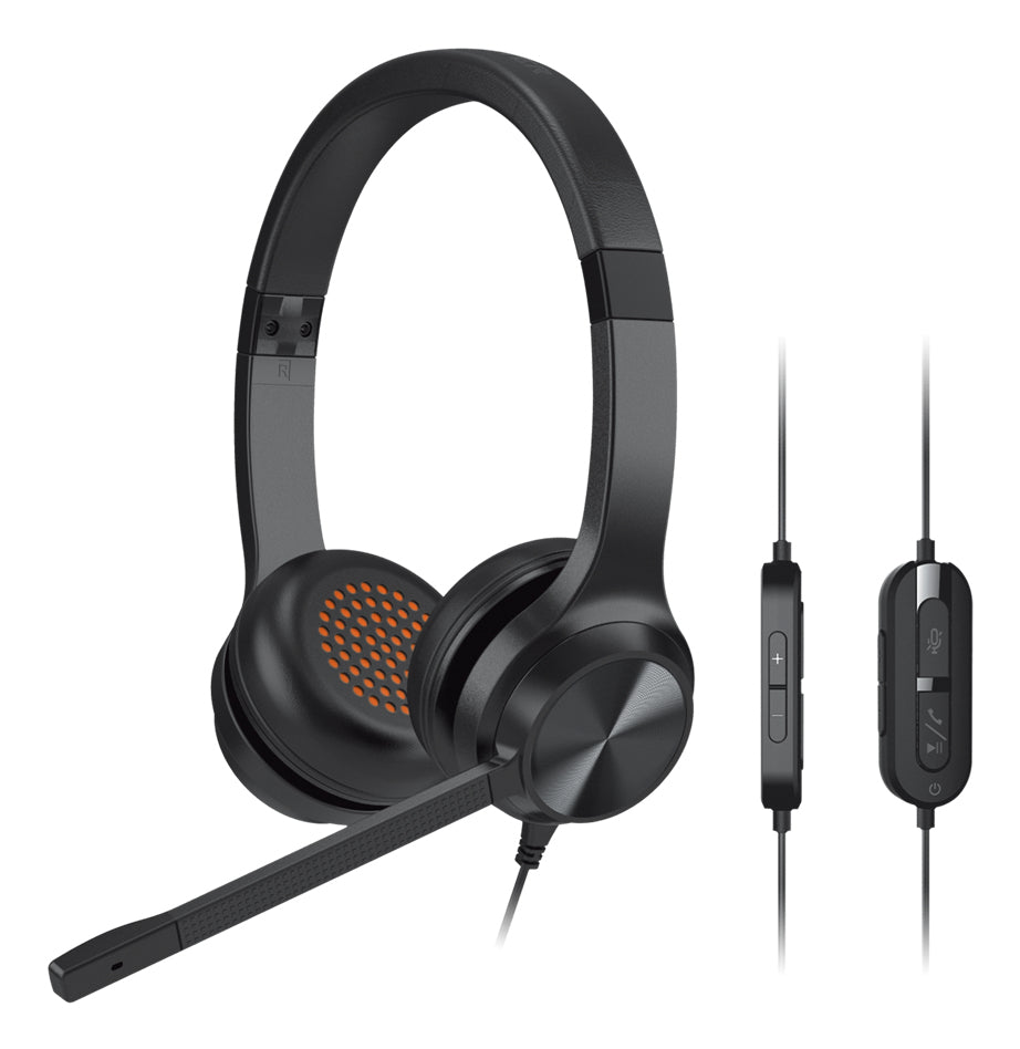 Creative Labs Chat USB Office-Headset – On-Ear, Stereo, Kabel (USB-C), Schwarz