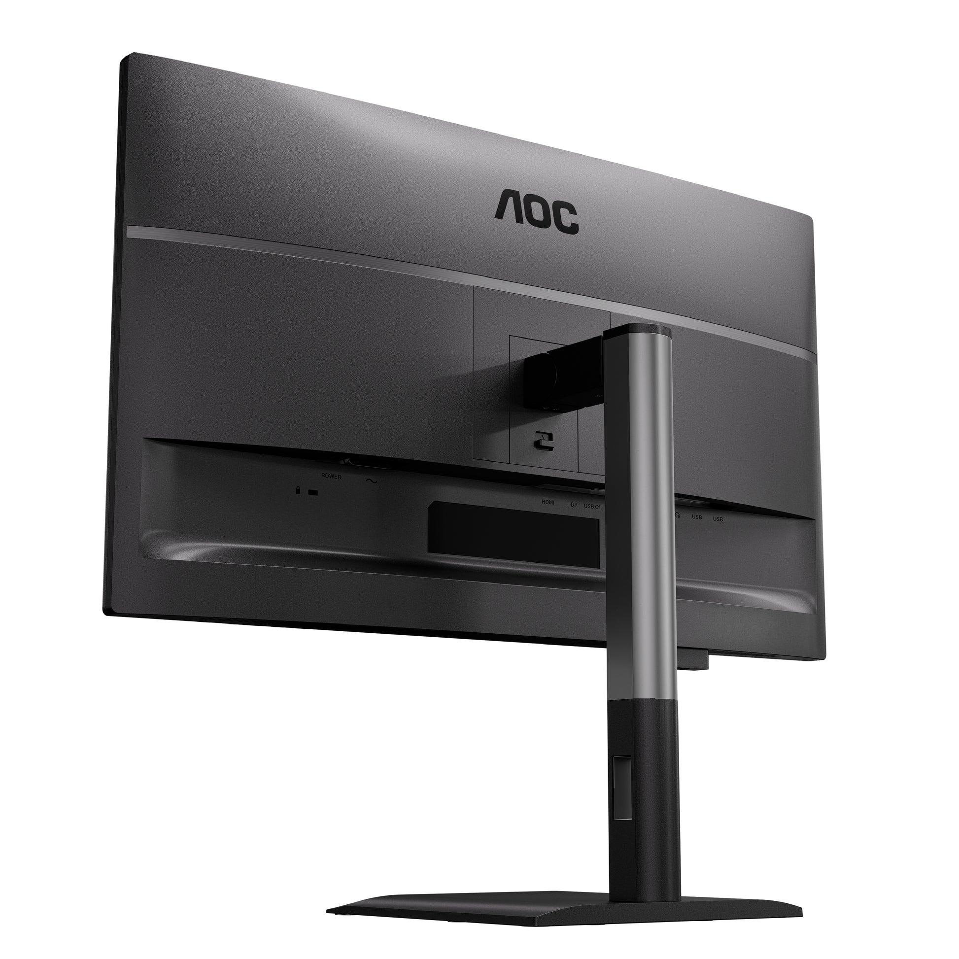 AOC Q27P4CV – Monitor, 27", 2560 × 1440 (WQHD), IPS, 120 Hz, USB-C, KVM, Lautsprecher, VESA 100 × 100, Schwarz