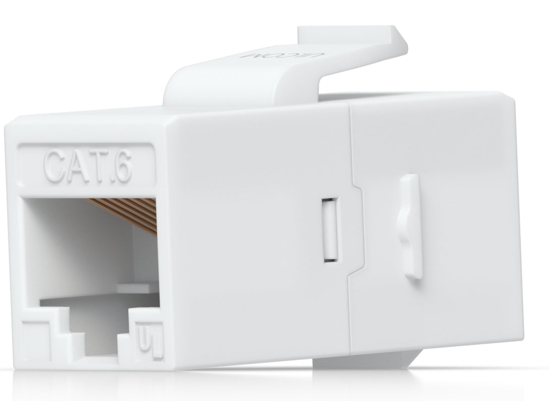 Ubiquiti RJ-45-Kupplung (12er) – RJ-45 (weiblich-weiblich), Cat6, Flach, Weiss
