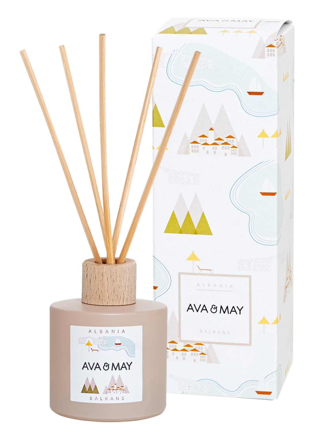 AVA & MAY Duftstäbchen Albania – Granatapfel – 100 ml