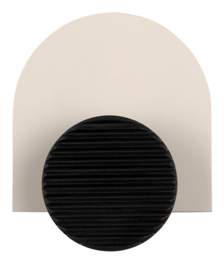 present time Haken – MDF/Eisen – grau/schwarz – 45 × 180 × 150 mm