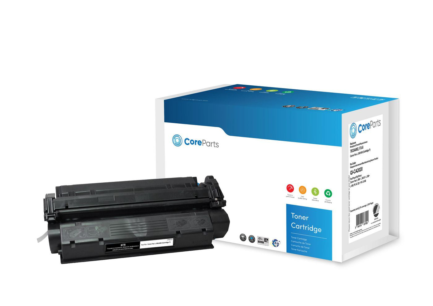 CoreParts 7833A002 Schwarzer Toner – Kompatibel – 3'500 Seiten – für Canon Fax L-380/L-400