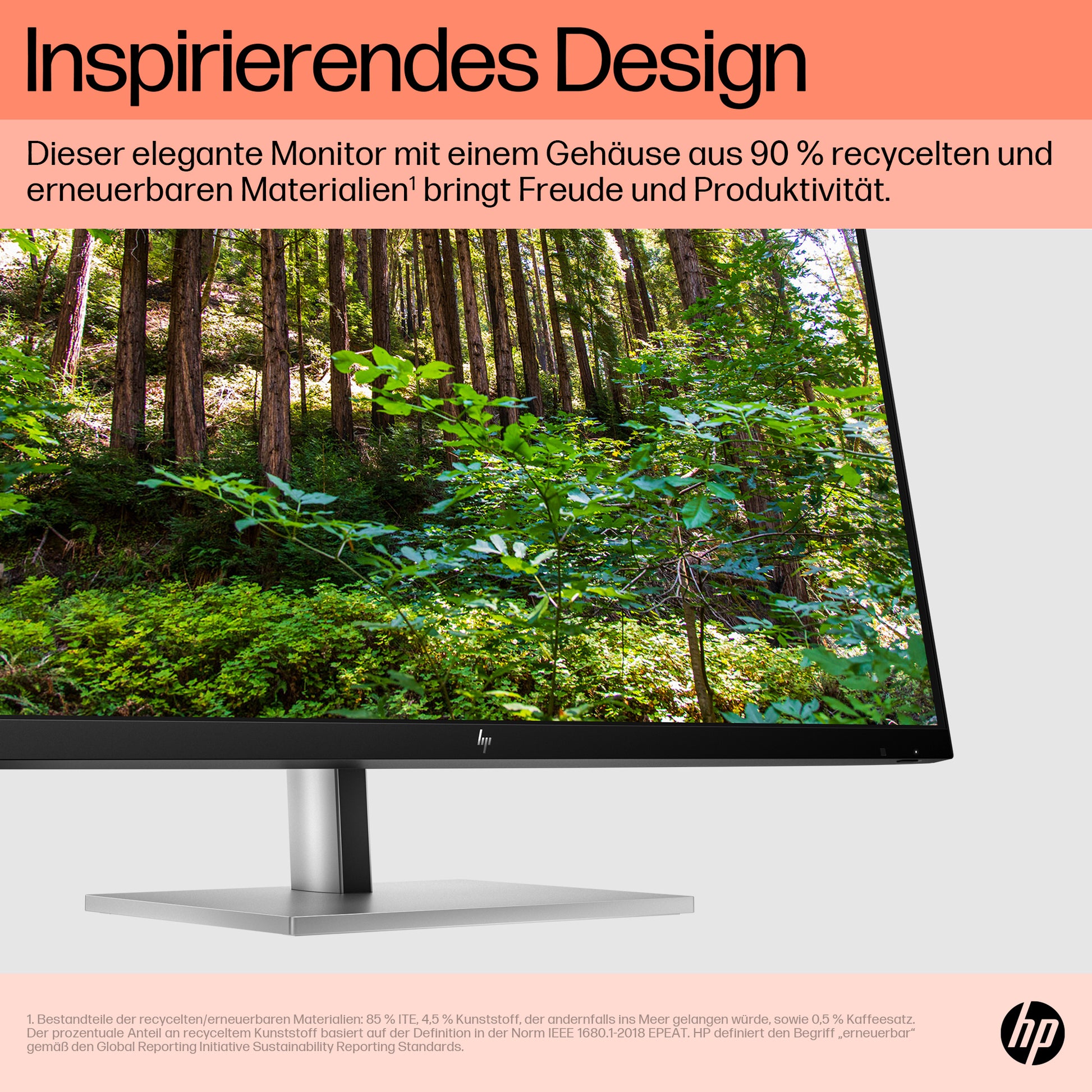 HP E32K G5 – Monitor, 31,5", 3840 × 2160 (UHD 4K), IPS, 60 Hz, 350 cd/m², USB-C, VESA 100 × 100, Schwarz
