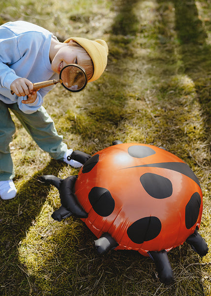 PartyDeco Folienballon Marienkäfer – mehrfarbig – 64,5 × 66 cm – 1 Stk