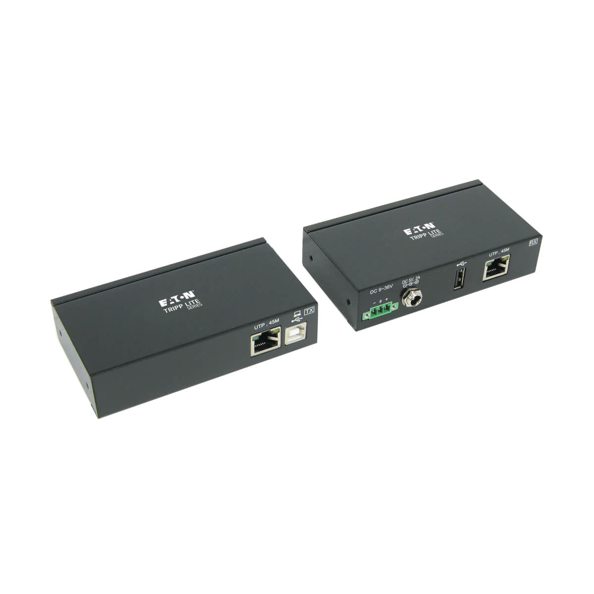 Tripp Lite B203-101-IND USB-Extender (Sender & Empfänger) – USB 2.0 (480 Mbit/s), 50 m, 2× USB-A – Schwarz