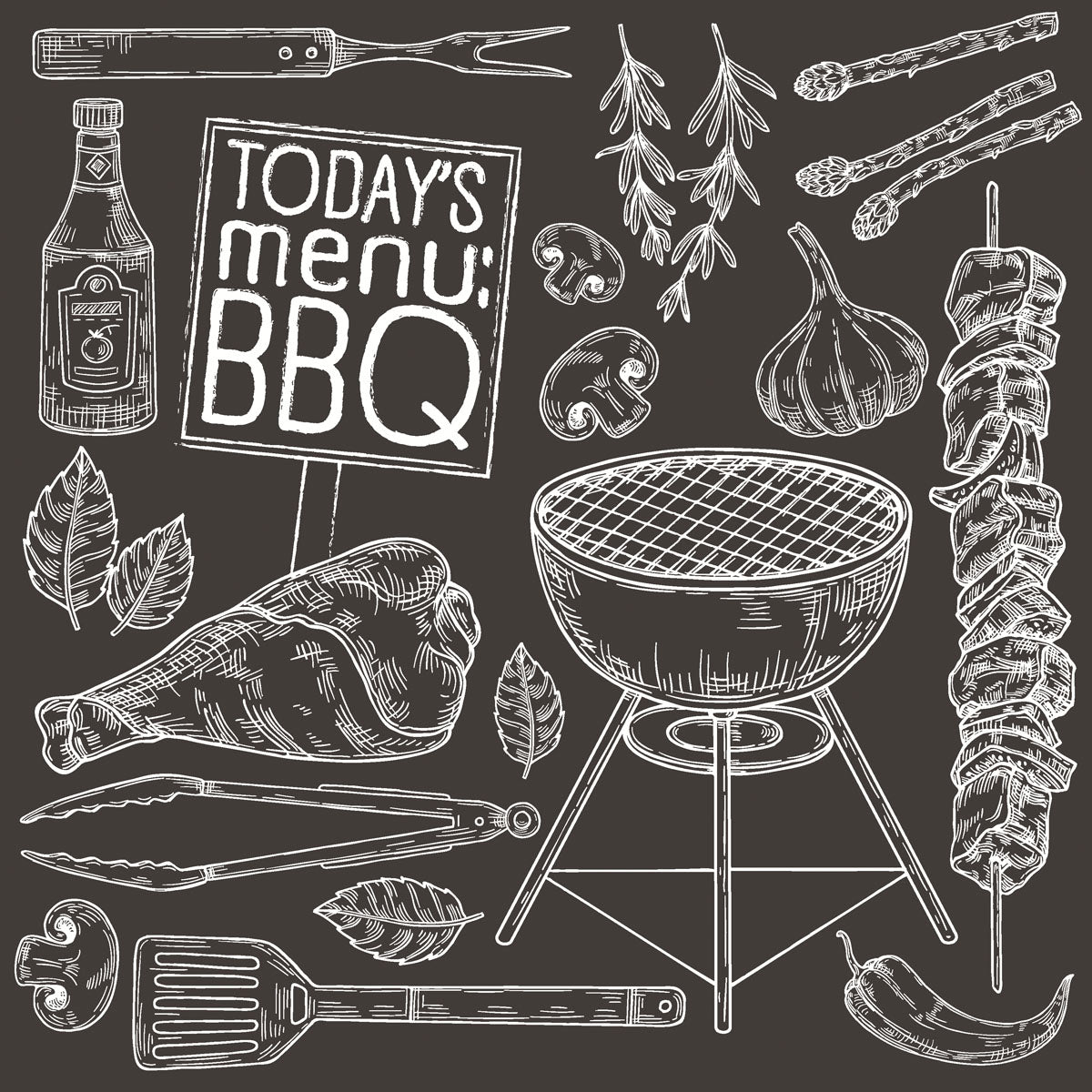 Paper + Design Servietten BBQ Today – 33 × 33 cm, 3-lagig – 20 Stück