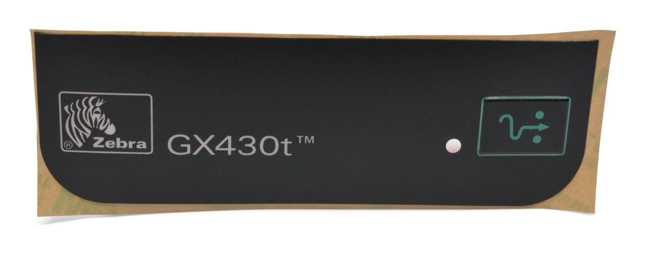 Zebra Namensplatte, schwarz – für GX430t, 105934-064