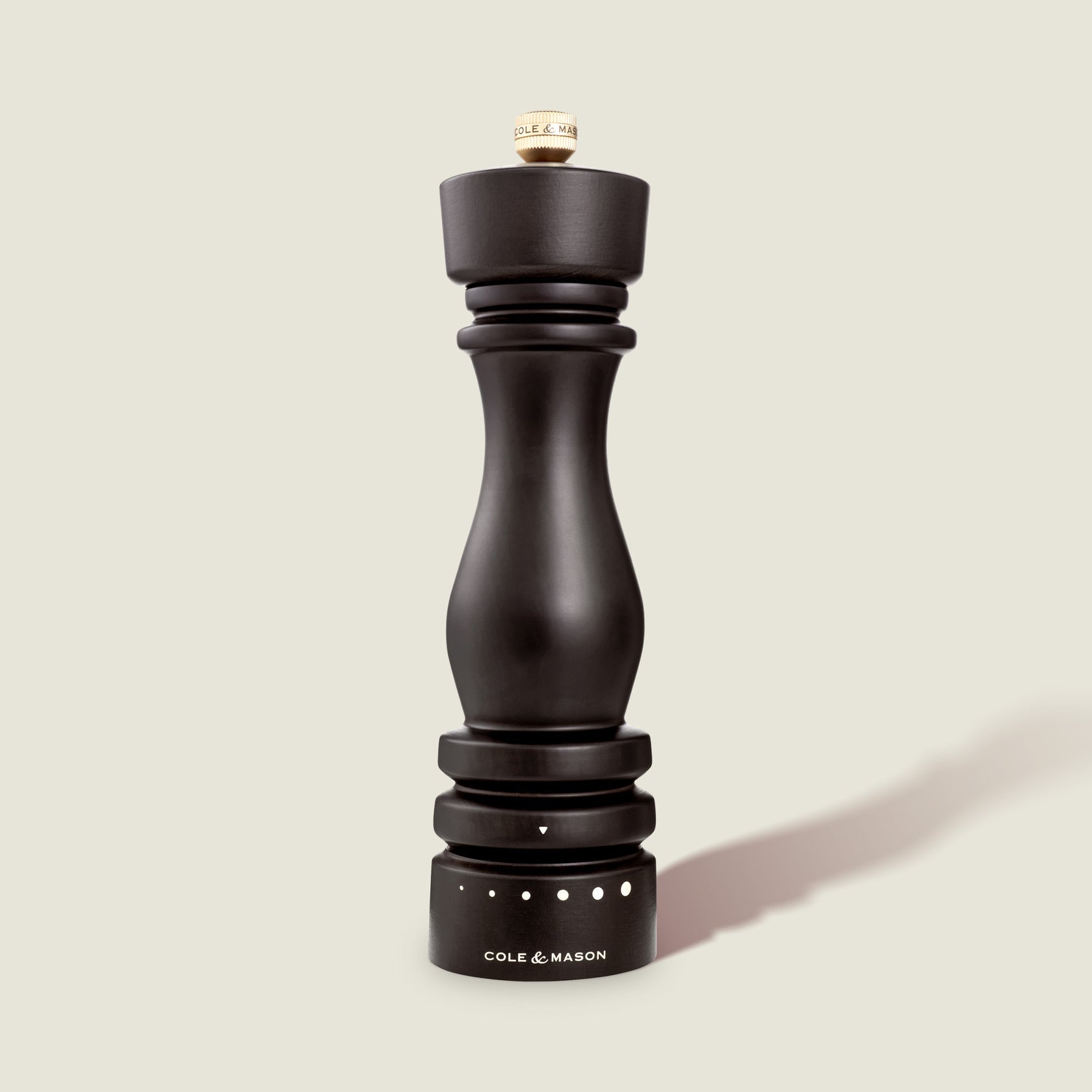 Cole & Mason Salz-/Pfeffermühle Ø 6 × 22 cm, Buche, Dunkelbraun