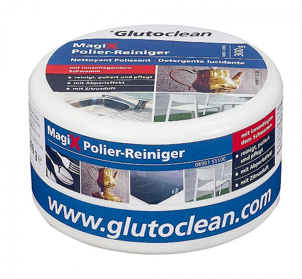 Glutoclean Holz-/Möbelpflege für Plastik – Zitrus, Paste, Box – 300 g