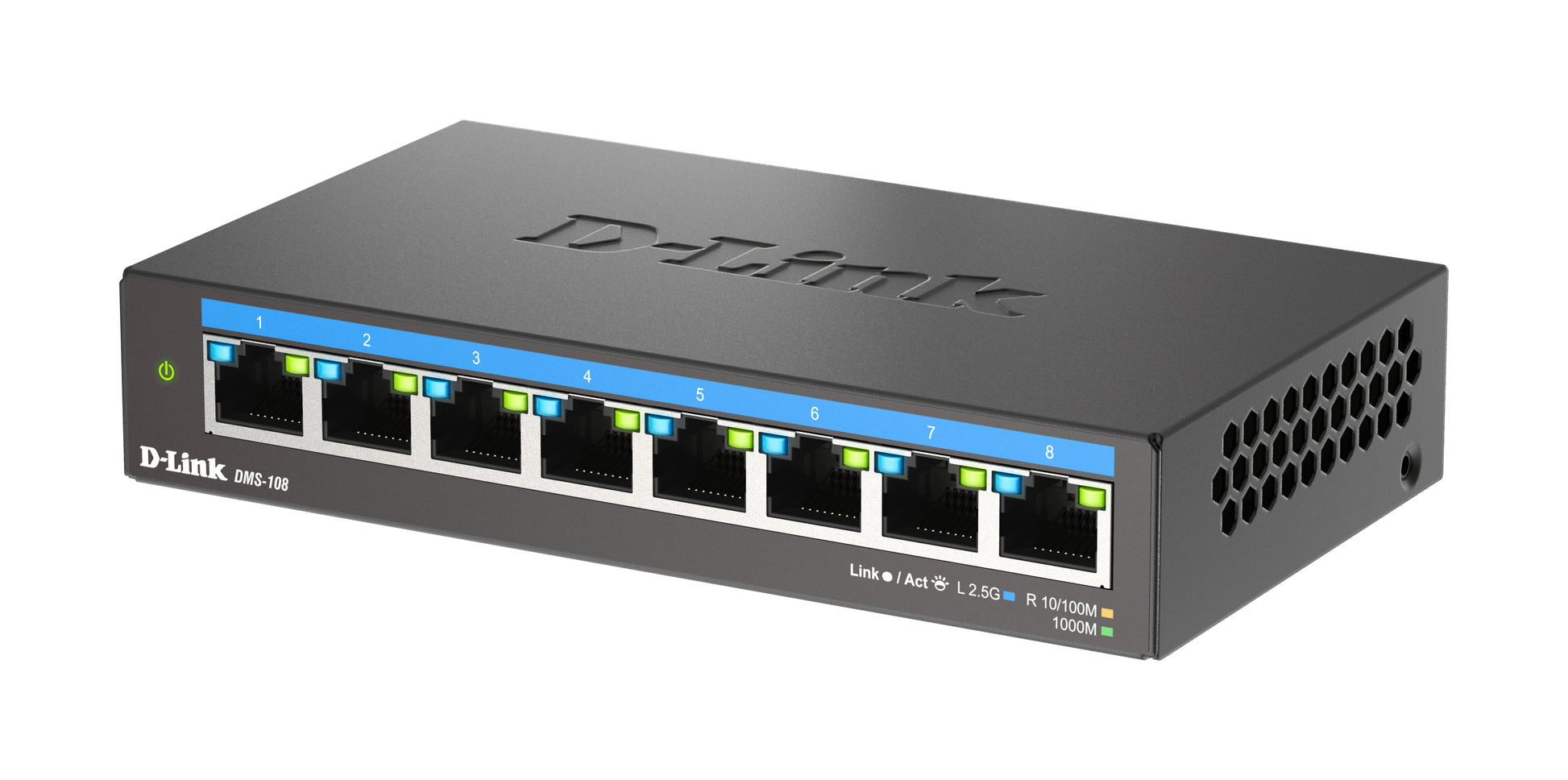 D-Link DMS-108/E – Unmanaged L2 Switch – 8× 2,5G, Desktop