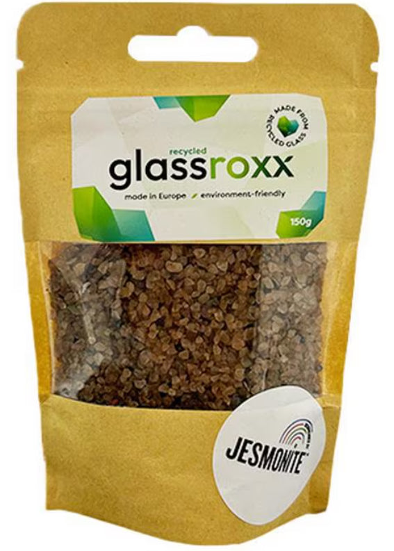 GlassRoxx Perlenmischung, Glas – Braun – 150 g