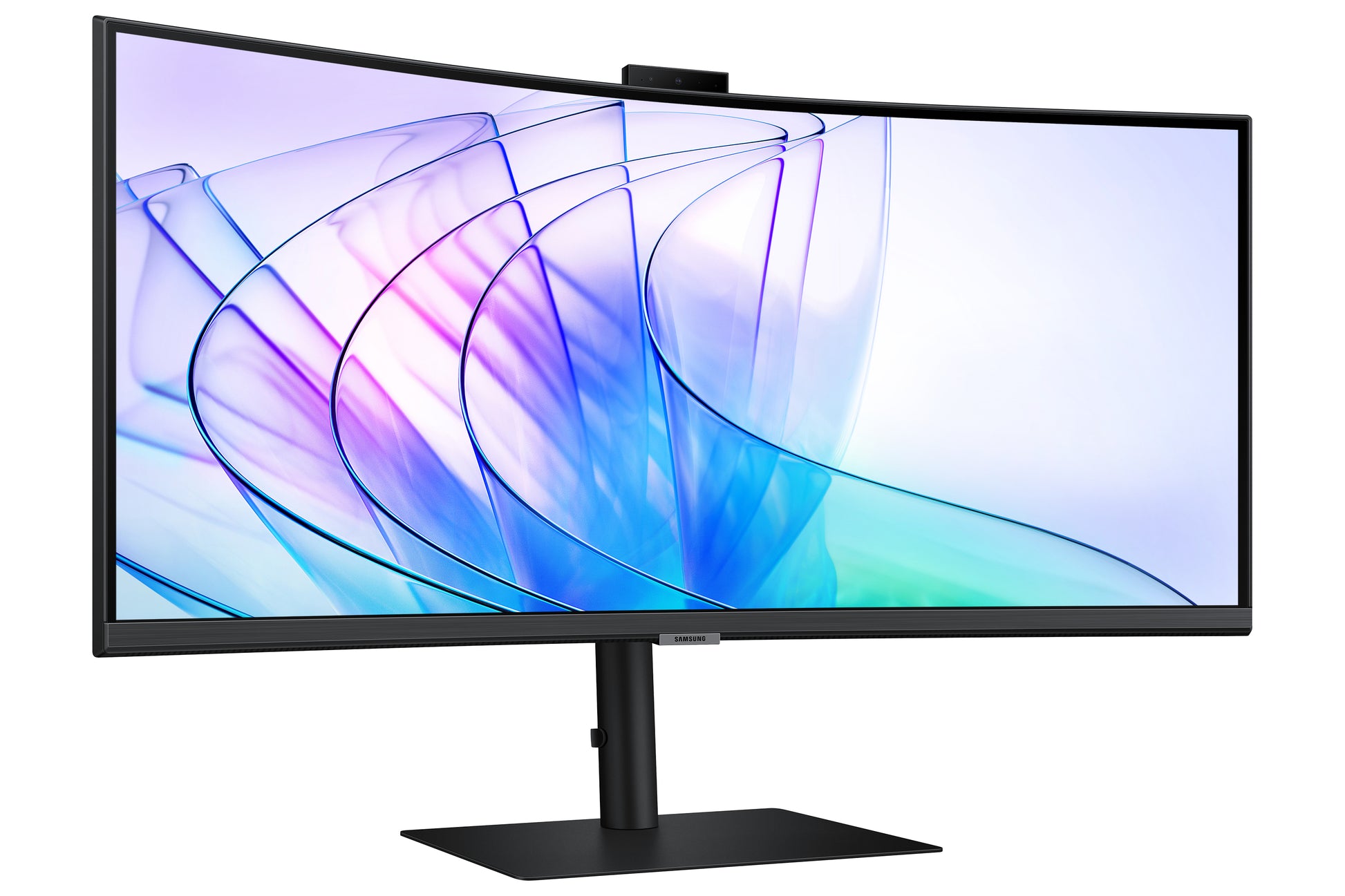Samsung S34C652VAU – Monitor, 34", Webcam, Integrierte Lautsprecher, USB-C, KVM, VESA 100 × 100, Schwarz