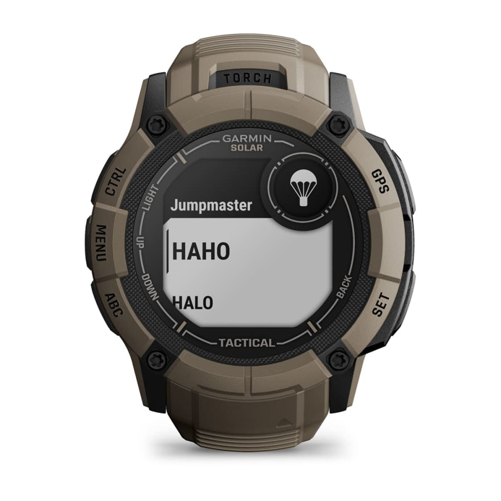 Garmin Instinct 2X Solar Tactical Edition – Smartwatch – 50 mm, 1,1", GPS, MIP, Power Glass, 100 m, Coyote Tan