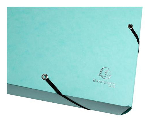 Exacompta Gummibandmappe Aquarel A4 – Karton, mehrfarbig, bis 200 Blatt, 5 Stk.