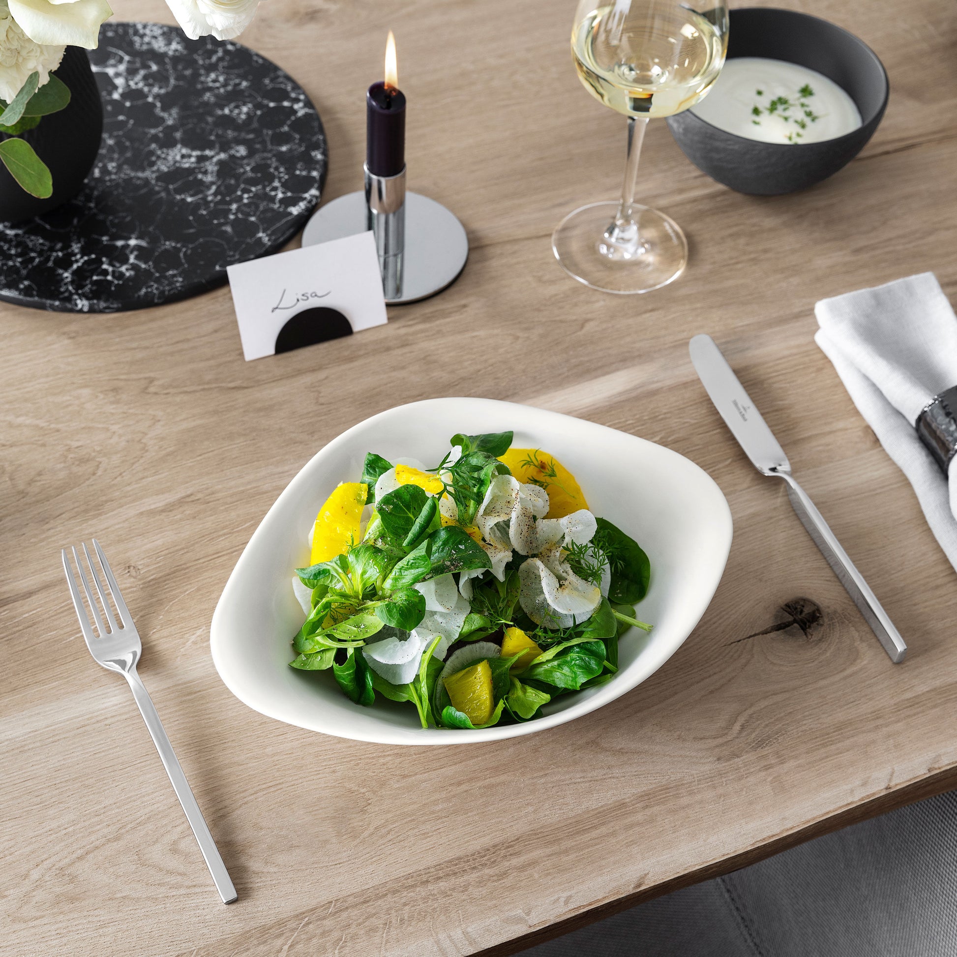 Villeroy & Boch Pastaschale Vapiano – 2er Set, 414 ml, 20 × 26,8 × 7,1 cm, Porzellan, spülmaschinenfest