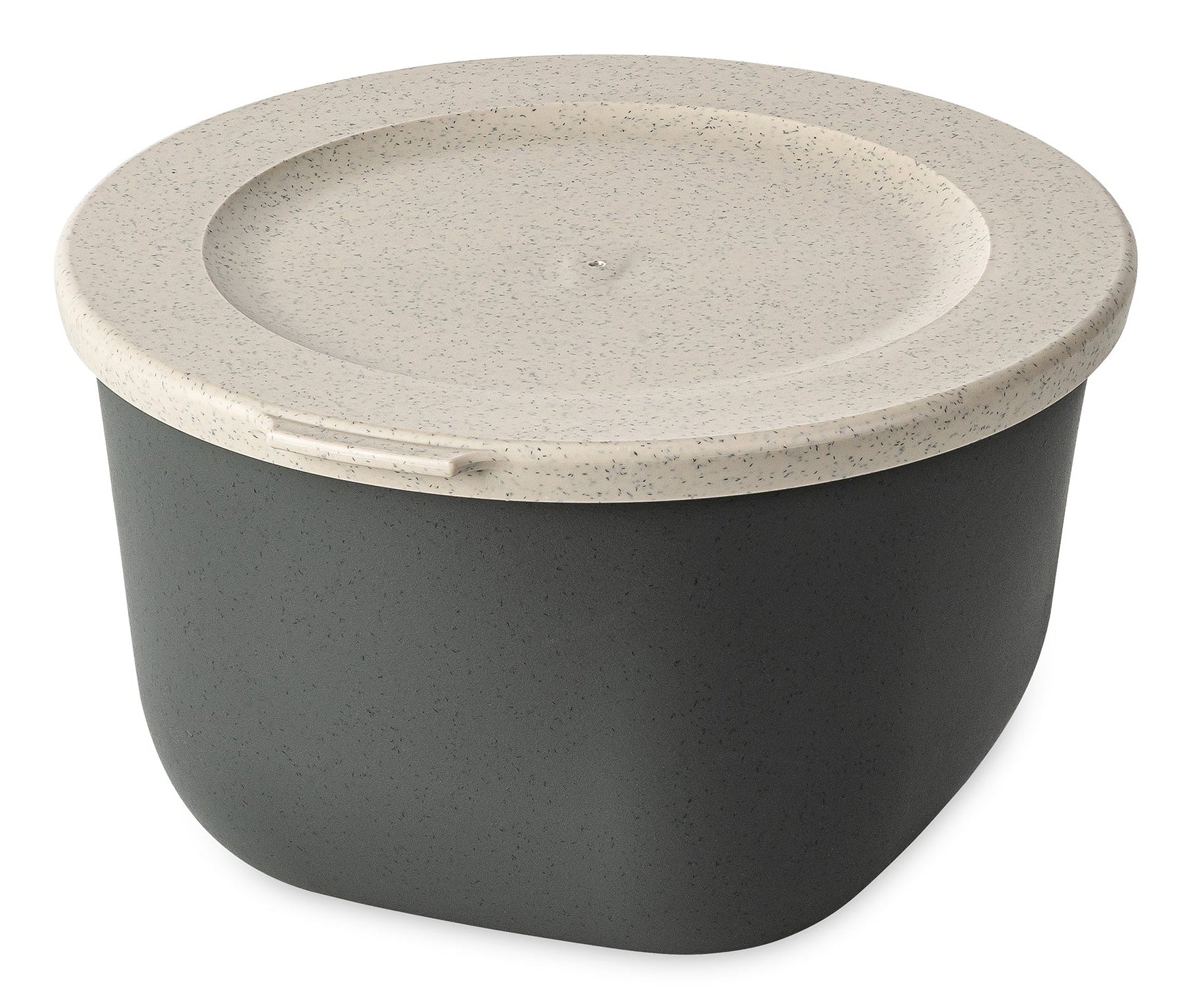Koziol – Vorratsdose 1 l, Ø 16,2 × 9,3 cm, Biokunststoff, Grau