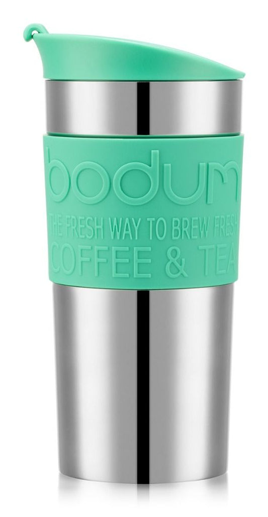 Bodum Thermobecher 350 ml – doppelwandig, Edelstahl, Hellgrün