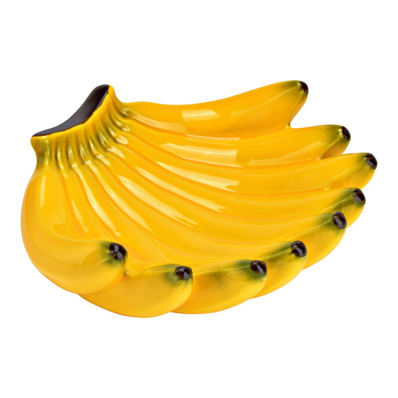 G. Wurm Schale Banane – 23,0 × 19,0 × 7,0 cm, Keramik, Gelb