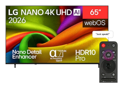 LG 65NU850B6LA – 65" Fernseher – 4K UHD – LCD – webOS – 60 Hz – HDR10, HLG