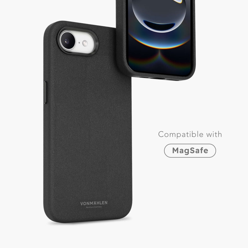 Vonmählen Backcover – für Apple iPhone 16e – schwarz – Leder