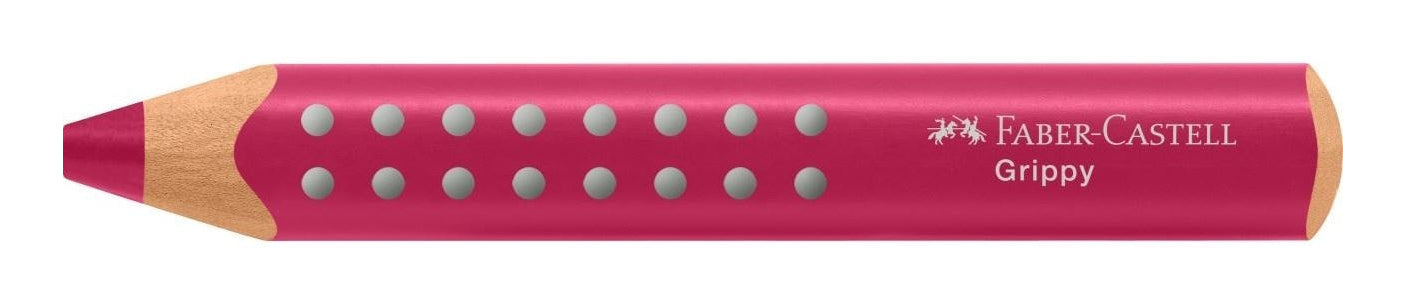 Faber-Castell Farbstift Grippy – Jumbo, Aquarell, Dreikant, Einzelstift Himbeerrot