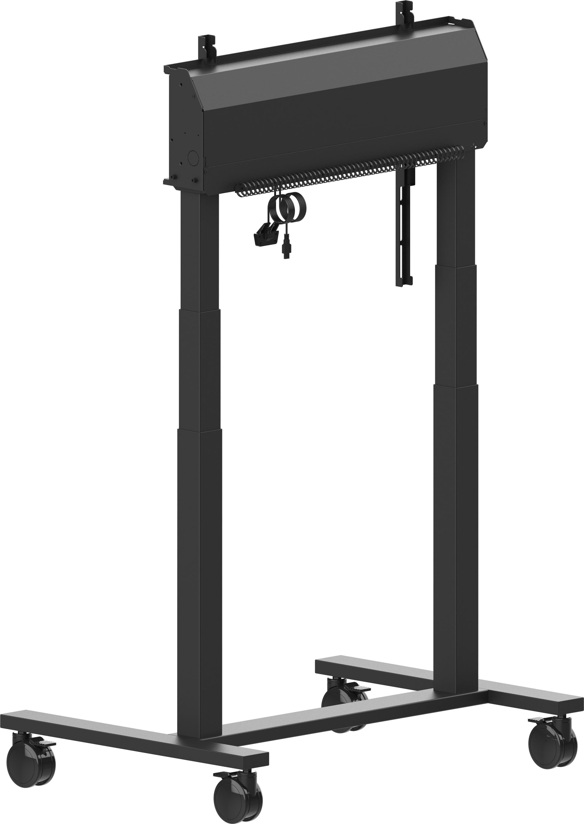 iiyama MD-CAR2031-B1 – Boden-Prospekthalter, für VESA 800 × 600 mm, schwarz, elektrisch höhenverstellbar