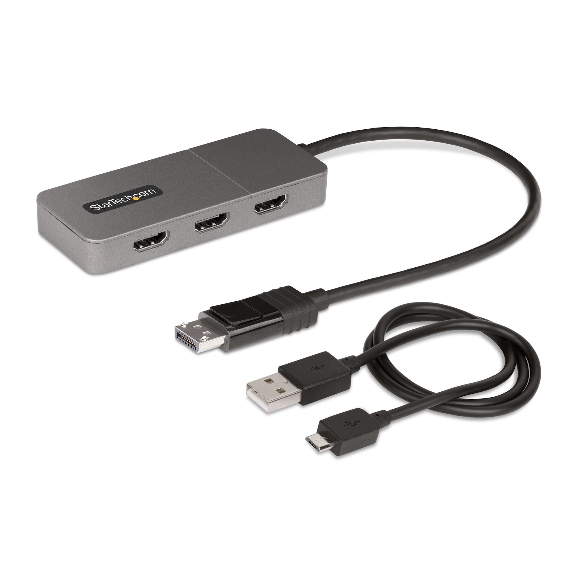 StarTech.com DisplayPort zu 3× HDMI MST-Hub – 4096 × 2160 @ 60 Hz, DP 1.4, 0,3 m, für Windows 10/11