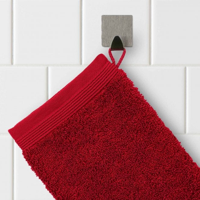 MÖVE Superwuschel Waschlappen – 15 × 20 cm, Rot, Baumwolle, 550 g/m²