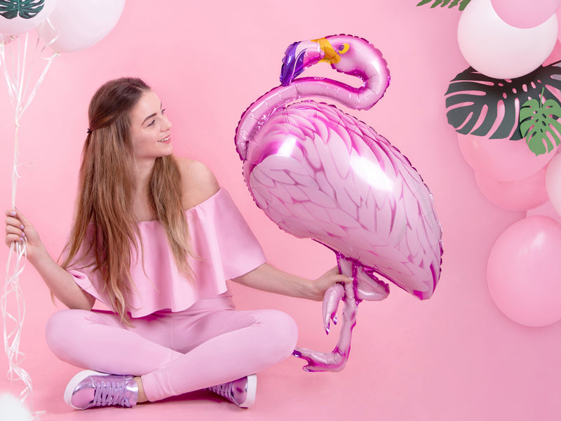 PartyDeco Folienballon Flamingo – Pink – 70 × 95 cm – 1 Stk