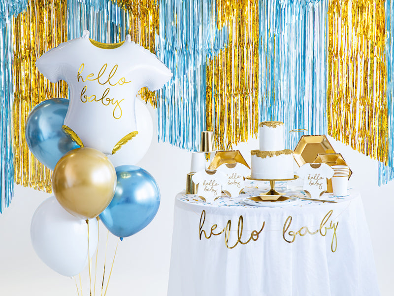 PartyDeco Servietten Hello Baby – 32,5 × 31,5 cm, 3-lagig – 20 Stück