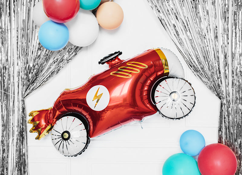 PartyDeco Folienballon Auto – Mehrfarbig – 92 × 45 cm – Folie – 1 Stk