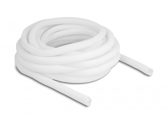 DeLOCK Kabelschlauch – Ø 13 mm – 10 m – Polyester – Weiss, 1 Stk.