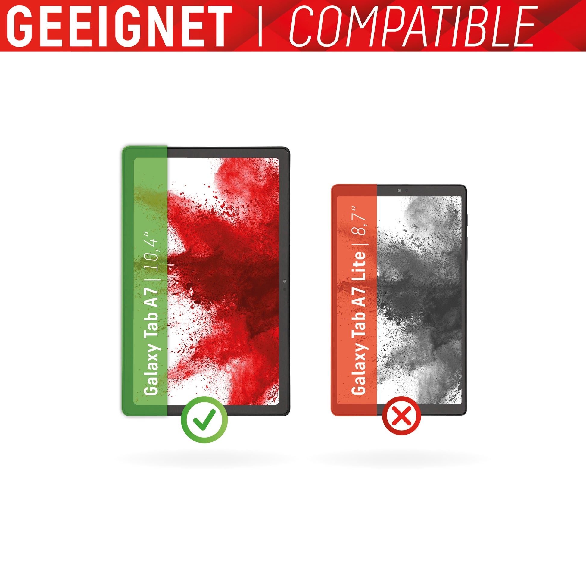 Displex Panzerglas für Samsung Galaxy Tab A7 10,4" – 9H, Anti-Fingerprint