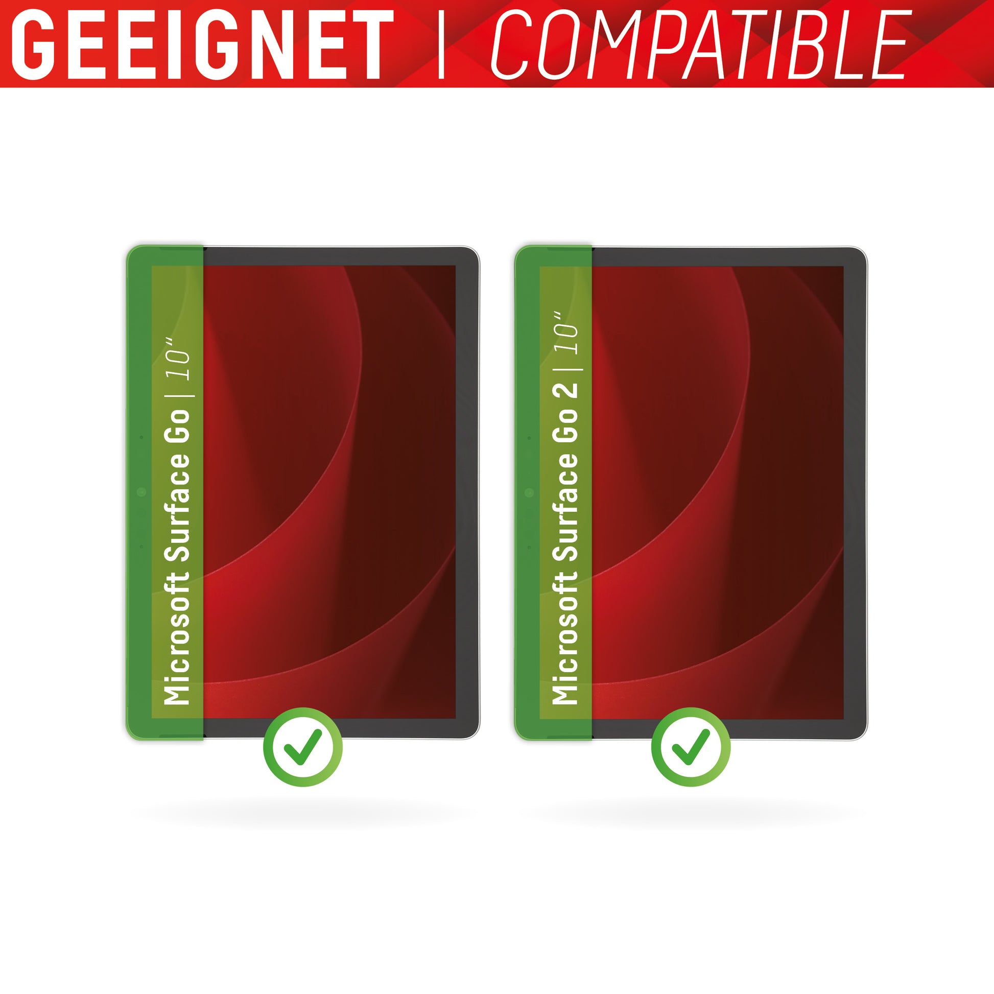 Displex Panzerglas für Microsoft Surface Go/Go 2 12,5" – 9H, Anti-Fingerprint