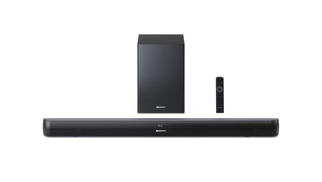 Sharp HT-SBW202 – 2.1 Soundbar, kabelloser Subwoofer, Bluetooth