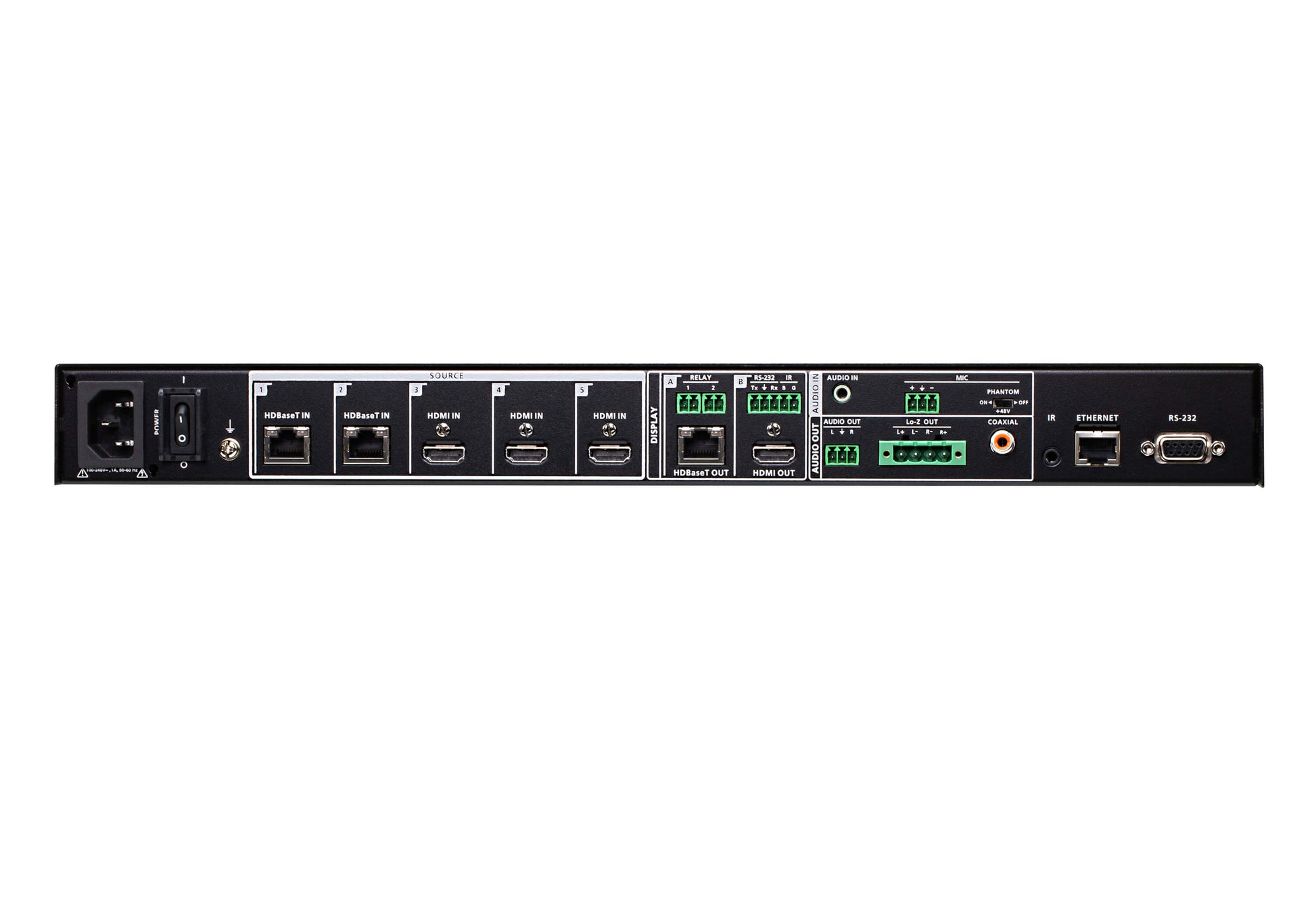 ATEN VP3520 – 5×2 HDMI-Matrix, 4K60, RS-232/Ethernet, Fernbedienung